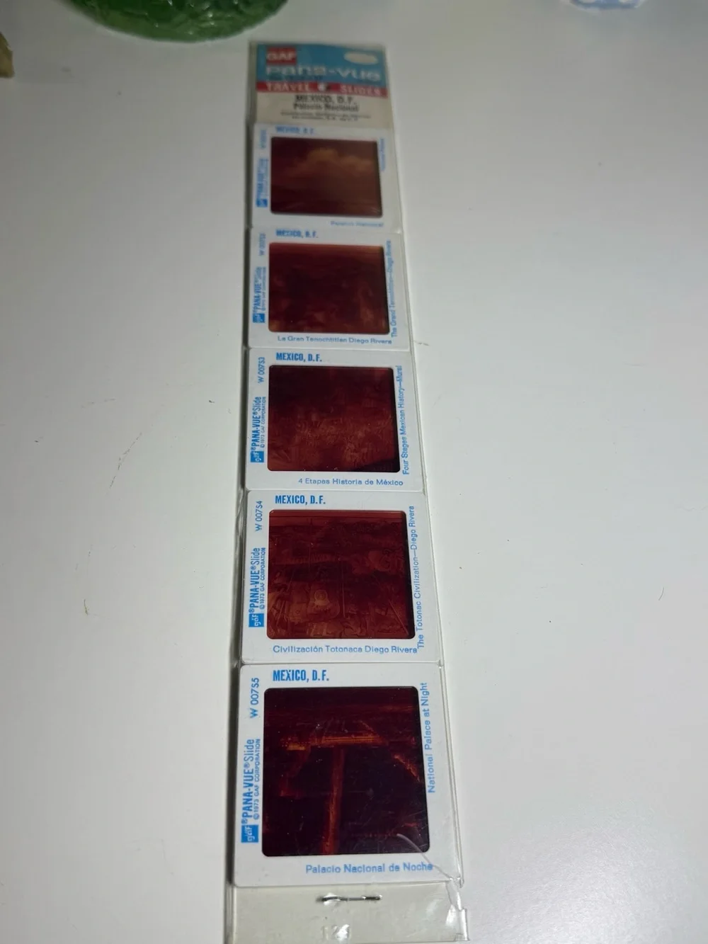 Vintage 1990s Pana-Vue 35mm Mexico City Panoramic Slide Set Of 4